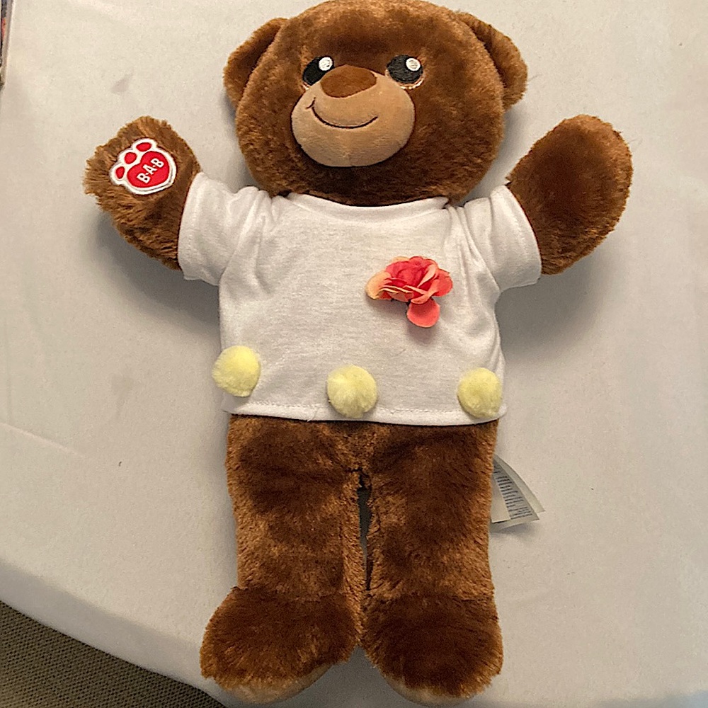 Build A Bear Teddy W/ Shirt + Heartbeat